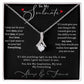 ALLURING BEAUTY NECKLACE, TO MY SOULMATE WITH BEAUTIFUL MESSAGE CARD,  GIFT FOR BIRTHDAY AND ANNIVERSAY,  NECKLACE FROM HUSBAND/BOYFRIEND