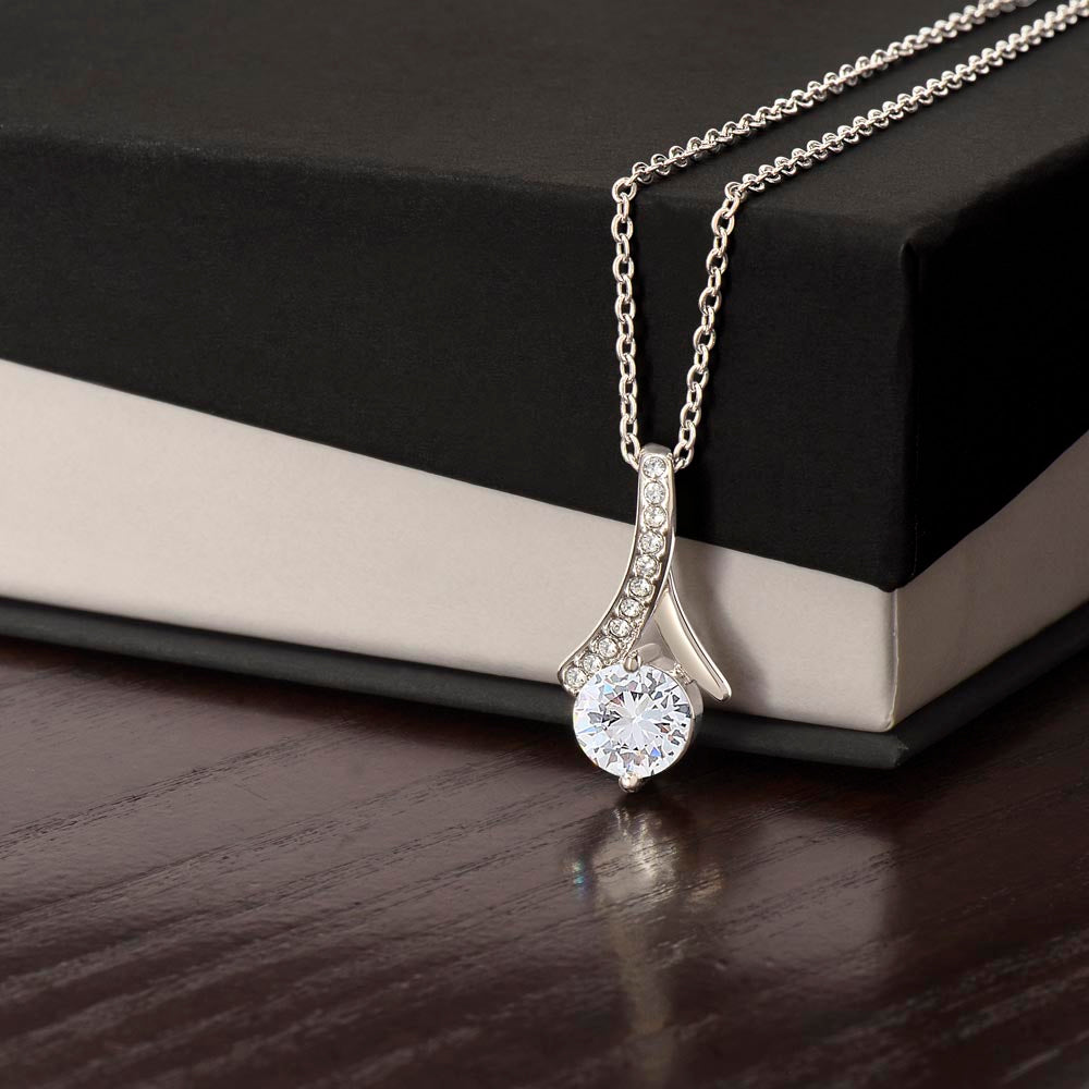 TO MY BEAUTIFUL SOULMATE, ALLURING BEAUTY NECKLACE, SILVER PENDANT FOR HER, CUSTOM GIFT FOR HER, I LOVE YOU, FPREVER AND ALWAYS