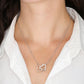 TO MY SOULMATE, INTERLOCKING HEART NECKLACE WITH MESSAGE CARD, UNIQUE GIFT FOR HER, BIRTHDAY, VALENTINE AND ANNIVERSAY GIFT FOR HER FROM HUSBAND/BOYFRIEND