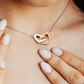 I LOVE YOU, FOREVER AND ALWAYS, INTERLOCKING HEART NECKLACE WITH MESSAGE CARD, NECKLACE JEWELERY WITH MESSAGE CARD FOR HER, BIRTHDAY ANNIVERSARY GIFT