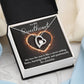 FOREVER LOVE NECKLACE WITH MESSAGE CARD FOR MY SOULMATE, ANNIVERSARY AND BIRTHDAY GIFT FOR HER, JWELERY NECKLACE FOR WIFE/GIRLFRIEND