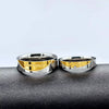 His and Hers Forever Love Rings, Stainless Steel Wedding Bands Engagement Rings Set for Couples