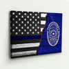 Personalized Police Officer Wall Art Canvas