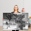 Beach Printed Street Sign Canvas With Names