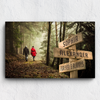 Forest Road Customized Names Canvas