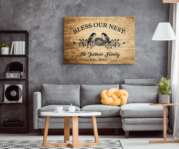 Blessed Family Customized Wall Decor