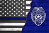 Personalized Police Officer Wall Art Canvas