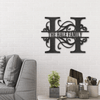 Split Letter Monogram - Steel Sign