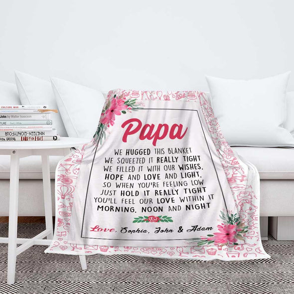 "We Hugged This" Custom Blanket - Perfect Christmas Gift