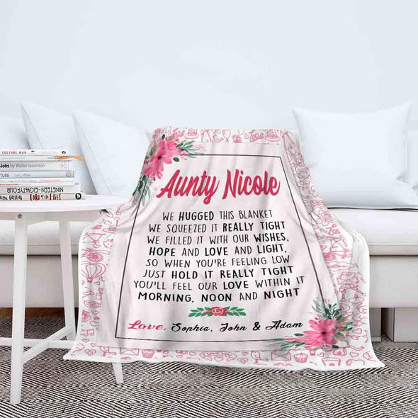 "We Hugged This" Custom Blanket - Perfect Christmas Gift