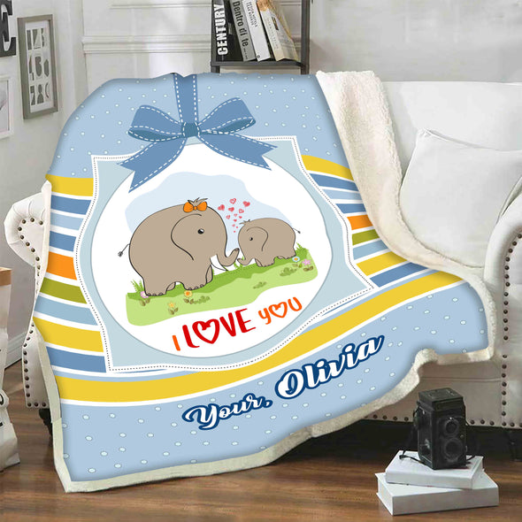 "To My Mother I Love You"- Personalized Blanket