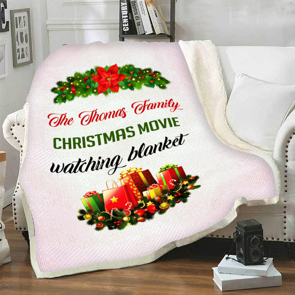 "Customized Watching Blanket For Family"