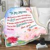 "To My Mother You're The Sunshine To Light My Day"- Personalized Blanket