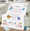 "Mom Love Is Within It Morning, Noon And Night "- Personalized Blanket