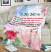 "To My Mother You're The Sunshine To Light My Day"- Personalized Blanket