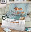 "Mom When You Miss Us Dearly"- Personalized Blanket