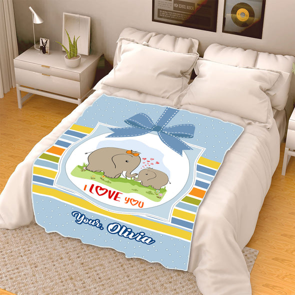 "To My Mother I Love You"- Personalized Blanket