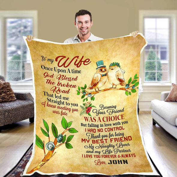 I Love You Forever & Always custom Blanket for wife