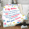 "To My Mother You're Always Near "- Personalized Blanket