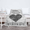 "We Love You" Customized Blanket For Grandma/Grandpa/Papa/Mamma/Auntie