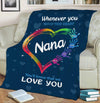 Grandma Whenever You Touch This Heart Personalized™ Blanket