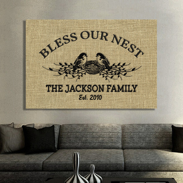 Personalized Family Wall Art -30"x20"
