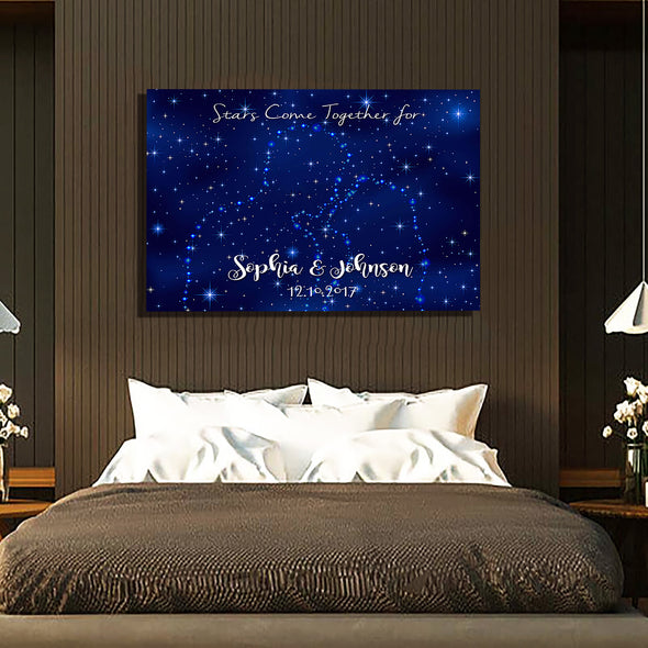 "Stars Come Together For Us" Customized Wall Art