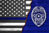 Personalized Police Officer Wall Art Canvas