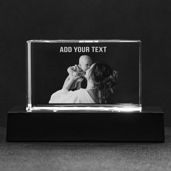 Custom Crystal Block For Your Mom, Mother's Day Special Gift