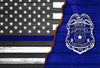 Personalized Police Officer Wall Art Canvas
