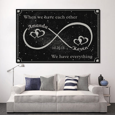 Custom Infinity Canvas Wall Art - Exclusively Made