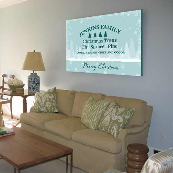 Christmas Custom Family Canvas Wall Art - Exclusively Made