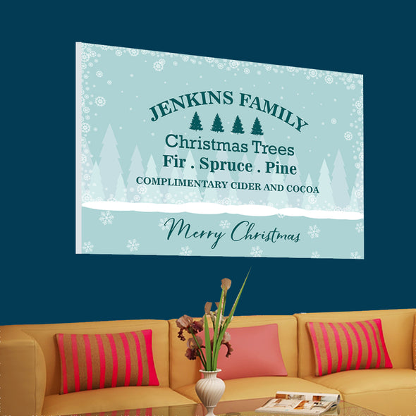 Christmas Custom Family Canvas Wall Art - Exclusively Made