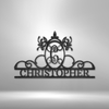 Initial and Name Monogram - Steel Sign
