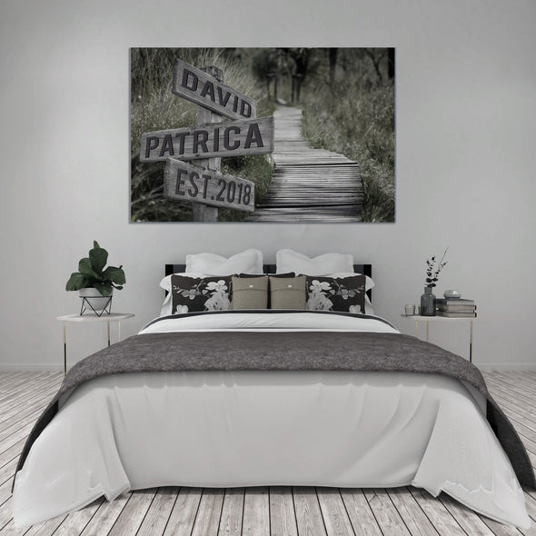 Crossroads Personalized Wall Art