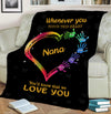 Whenever You Touch This Heart Personalized™ Blanket - A Perfect Gift For Christmas