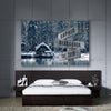 Perfect Gift For Couple With Customized Names And Date Winter Canvas