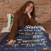 To My Sister I Love You Personalized Blanket