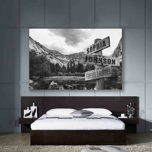 Forever and Always Custom Canvas With Couple Names