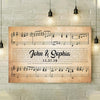 Customized Song Lyrics Canvas For Couples - Ready To Hang