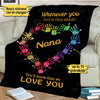 Whenever You Touch This Heart Personalized™ Blanket - A Perfect Gift For Christmas