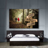 Forest Road Customized Names Canvas