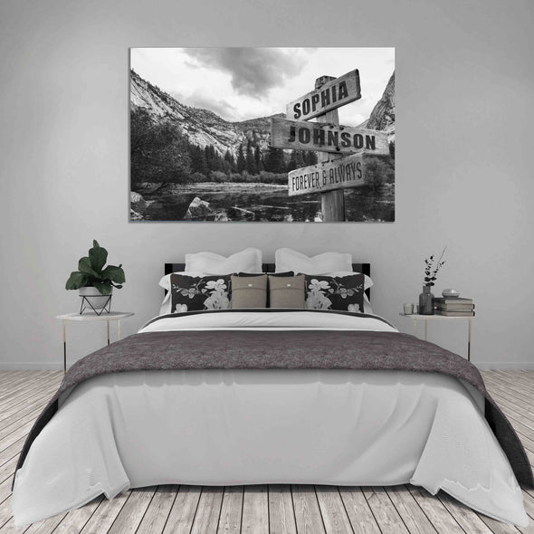 Forever and Always Custom Canvas With Couple Names