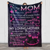 To My Mom Forever And Always Fleece Blanket From Daughter