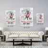Mr. And Mrs. Customized Song Notes Canvas For Couples