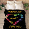 Whenever You Touch This Heart Personalized™ Blanket - A Perfect Gift For Christmas