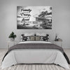 Ocean Dock with Saying Multi-Names Premium Canvas