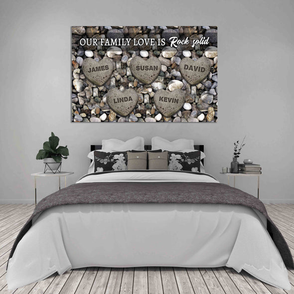 Family Is Love Custom Name Canvas