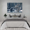 Perfect Gift For Couple With Customized Names And Date Winter Canvas