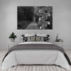Forest Black And White Canvas With Customized Names